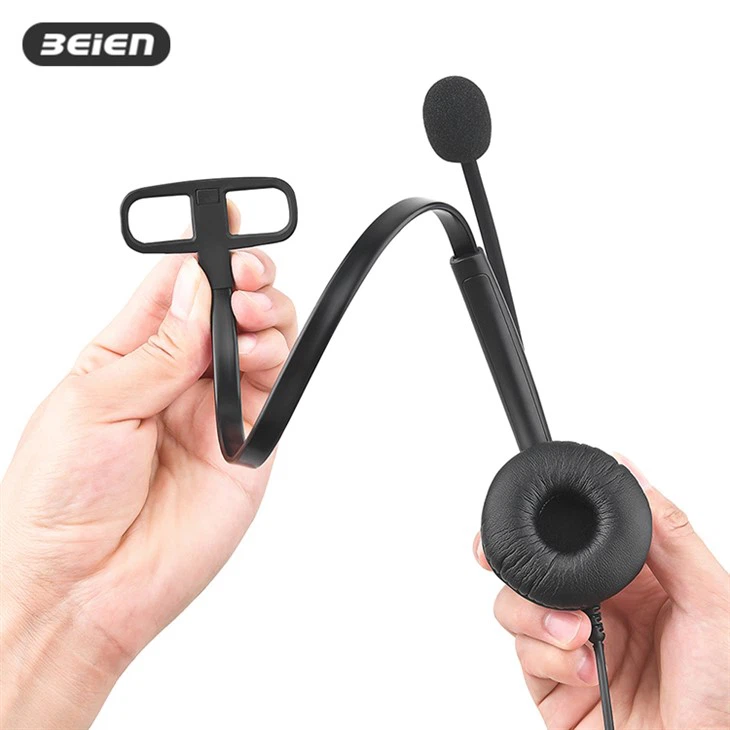 Professional Wired Call Center Headset With Mic factory