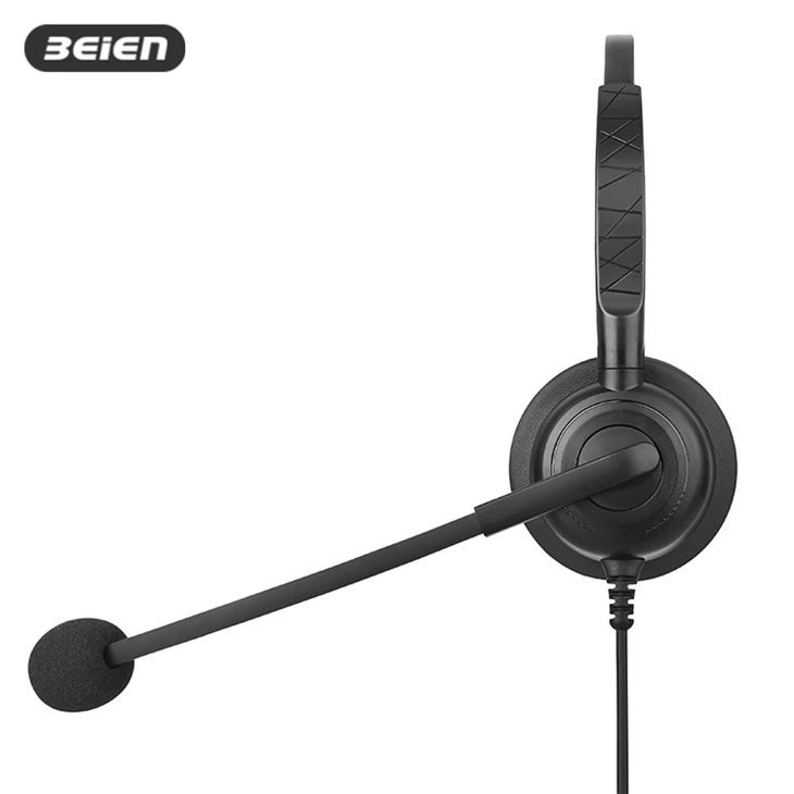 Telephone Binaural Headset With Boom Mic RJ9 suppliers