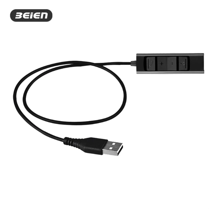 3,5 mm 4-polig adapter till USB-kabel för PC