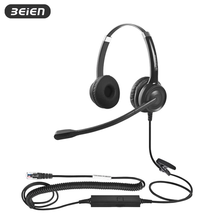 Dual Office RJ9 Headset With Mic