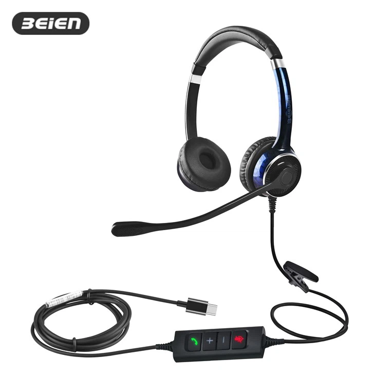 Office Wired USB-C Headset For Business Laptop