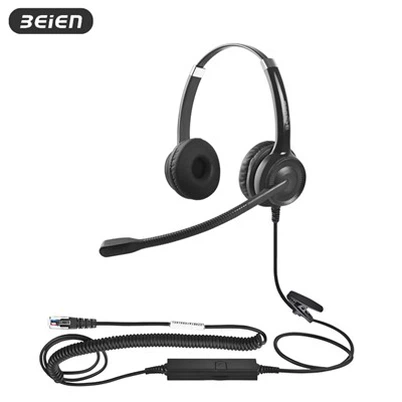 Binaural IP Telefon Kontor RJ9 Headset