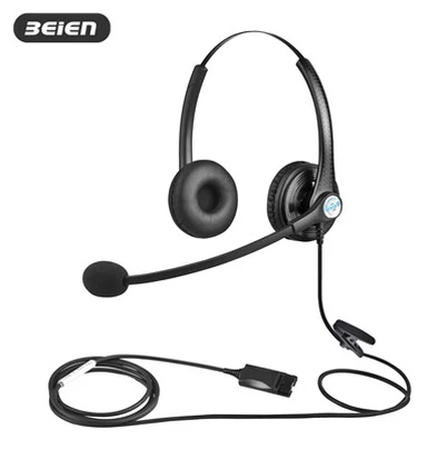 Bra Binaural Quick Disconnect hörlurar med mikrofon