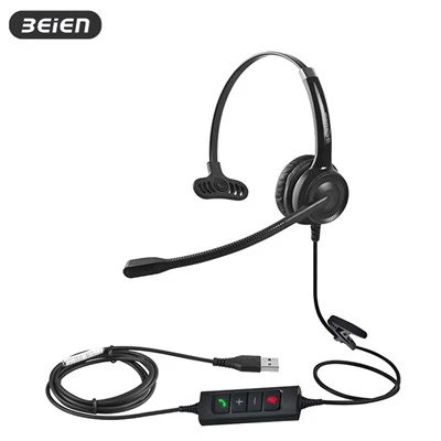 Brusreducerande headset med mikrofon för dator