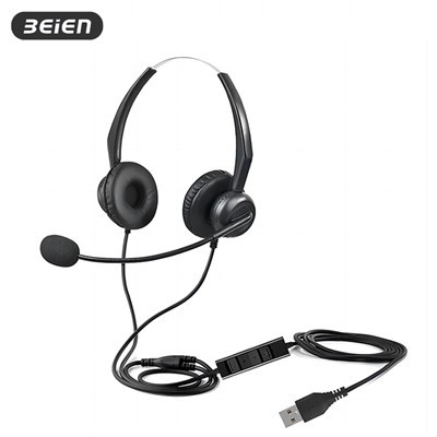 USB-kabel med dubbla Call Center-headset